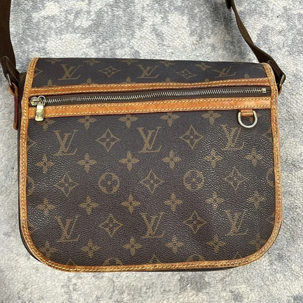 Louis Vuitton Messenger Bosphore PM M40106 Monogram Canvas Crossbody Bag Brown